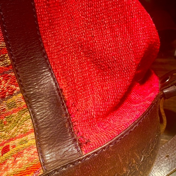 Vintage woven backpack - Picture 5 of 13